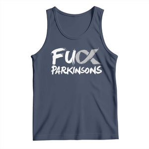 Fuck Parkinsons Tank Top Parkinsons Disease Awareness Month TS10 Navy Print Your Wear