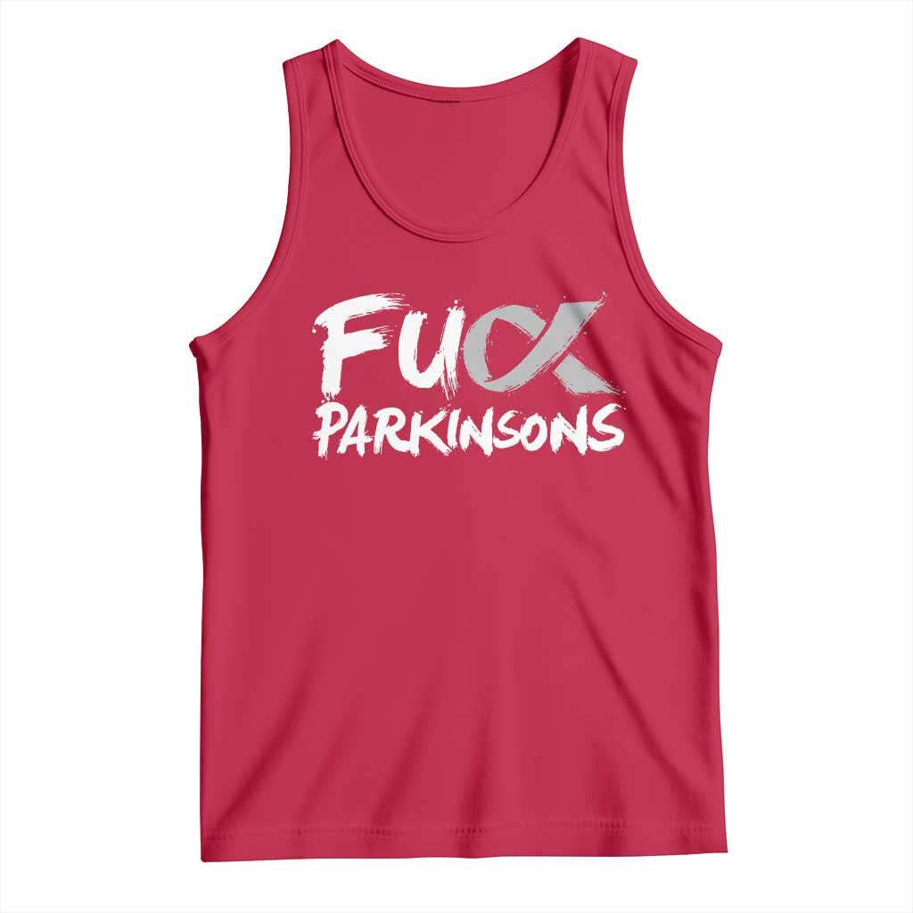 Fuck Parkinsons Tank Top Parkinsons Disease Awareness Month TS10 Red Print Your Wear