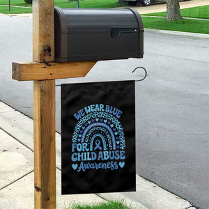 We Wear Blue Child Abuse Prevention Garden Flag TS10 Print Your Wear