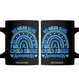 We Wear Blue Child Abuse Prevention Coffee Mug TS10 Black Print Your Wear