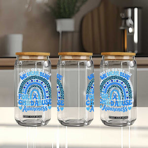 We Wear Blue Child Abuse Prevention Glass Can TS10 Print Your Wear