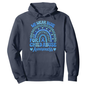 We Wear Blue Child Abuse Prevention Hoodie TS10 Navy Print Your Wear