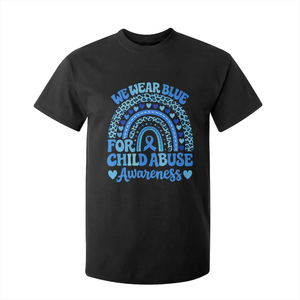 We Wear Blue Child Abuse Prevention T Shirt For Kid TS10 Black Print Your Wear
