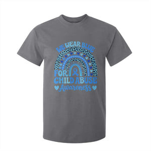 We Wear Blue Child Abuse Prevention T Shirt For Kid TS10 Charcoal Print Your Wear