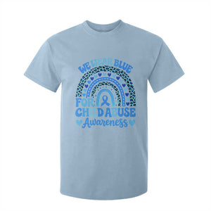 We Wear Blue Child Abuse Prevention T Shirt For Kid TS10 Light Blue Print Your Wear