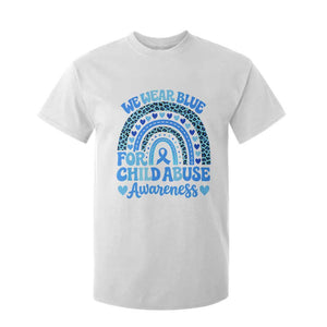 We Wear Blue Child Abuse Prevention T Shirt For Kid TS10 White Print Your Wear