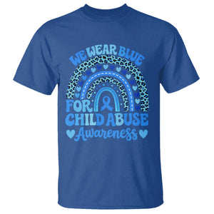 We Wear Blue Child Abuse Prevention T Shirt TS10 Royal Blue Print Your Wear