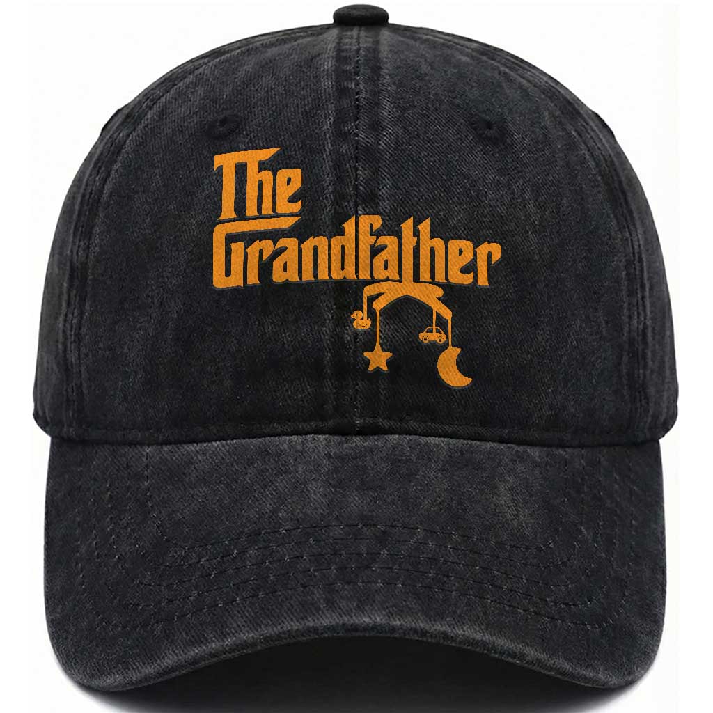 Grandfather Washed Cotton Baseball Cap Funny Grandpa Fathers Day TS10 Print Your Wear