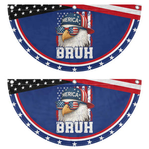 Bruh 'Merica Bald Eagle 4th of July Patriotic Fan Flag USA Flag TS10 2pcs pack Classic Navy Print Your Wear