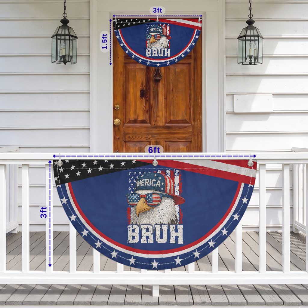 Bruh 'Merica Bald Eagle 4th of July Patriotic Fan Flag USA Flag TS10 Print Your Wear