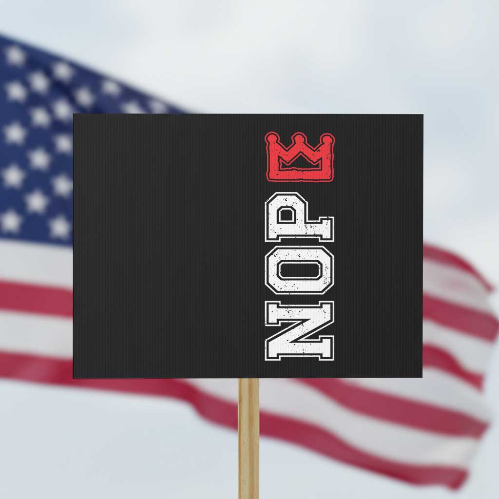 No Kings Protest Sign In America Protest TS10 Horizontal 18