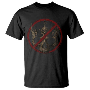 No Kings in America T Shirt Skull Crown Nope Kings TS10 Black Print Your Wear