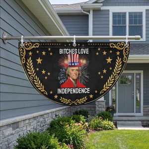 Bitches Love Independence Patriotic Fan Flag Thomas Jefferson Funny 4th Of July TS10 2pcs pack Vintage Black Print Your Wear