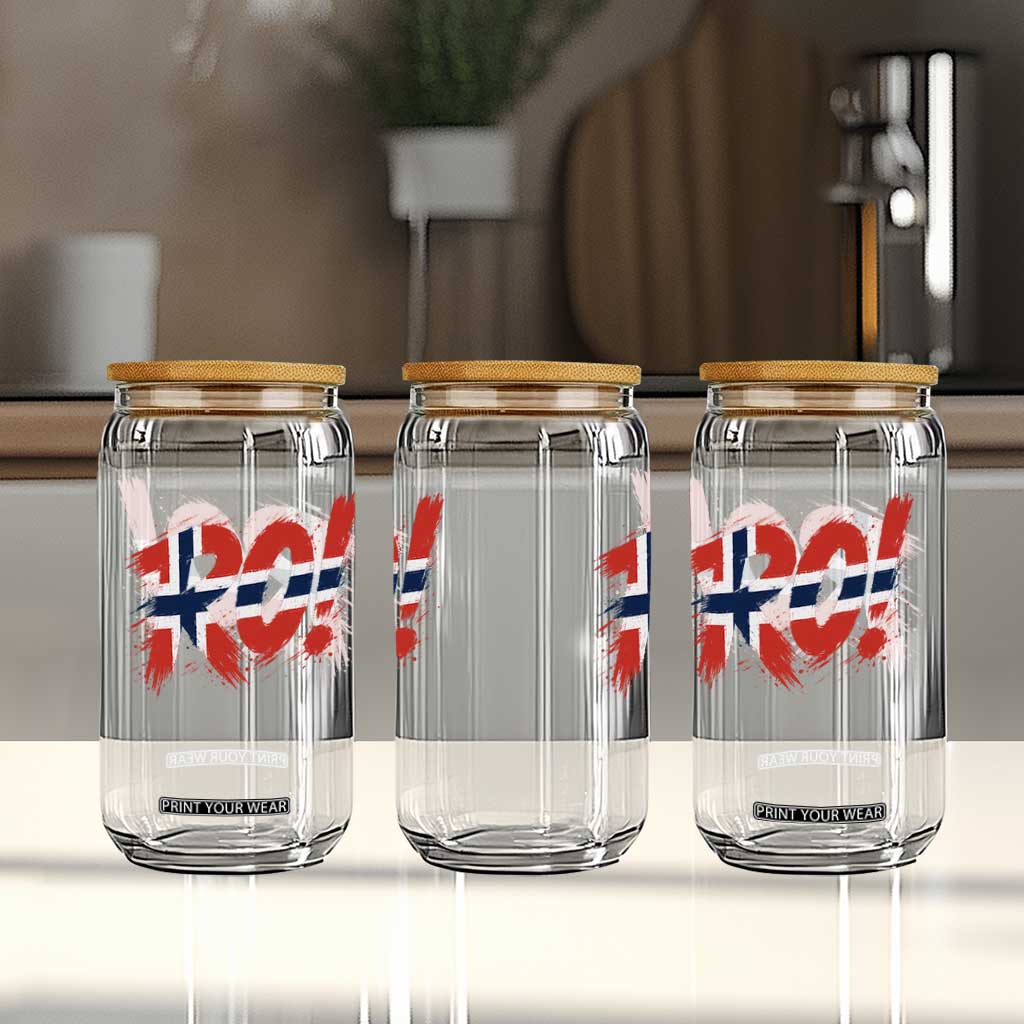 Ro Norway Viking Norwegian Flag Nordic Pride Glass Can TS10 Print Your Wear
