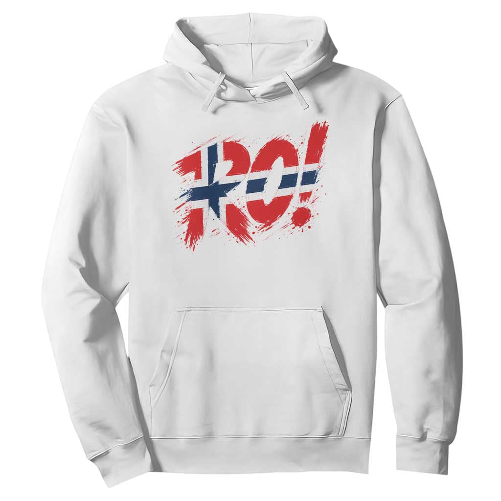 Ro Norway Viking Norwegian Flag Nordic Pride Hoodie TS10 White Print Your Wear