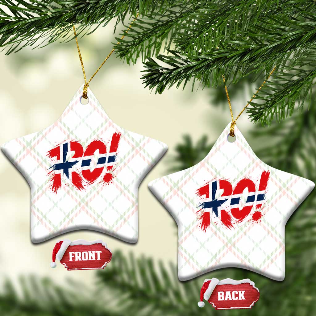 Ro Norway Viking Norwegian Flag Nordic Pride Ceramic Ornament TS10 Print Your Wear