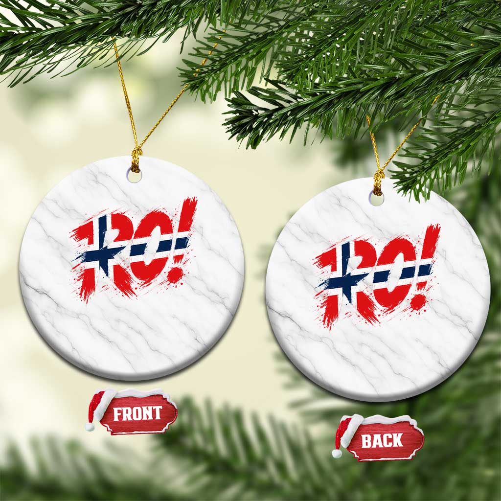 Ro Norway Viking Norwegian Flag Nordic Pride Ceramic Ornament TS10 1pc White Marble Print Your Wear