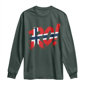 Ro Norway Viking Norwegian Flag Nordic Pride Long Sleeve Shirt TS10 Dark Forest Green Print Your Wear