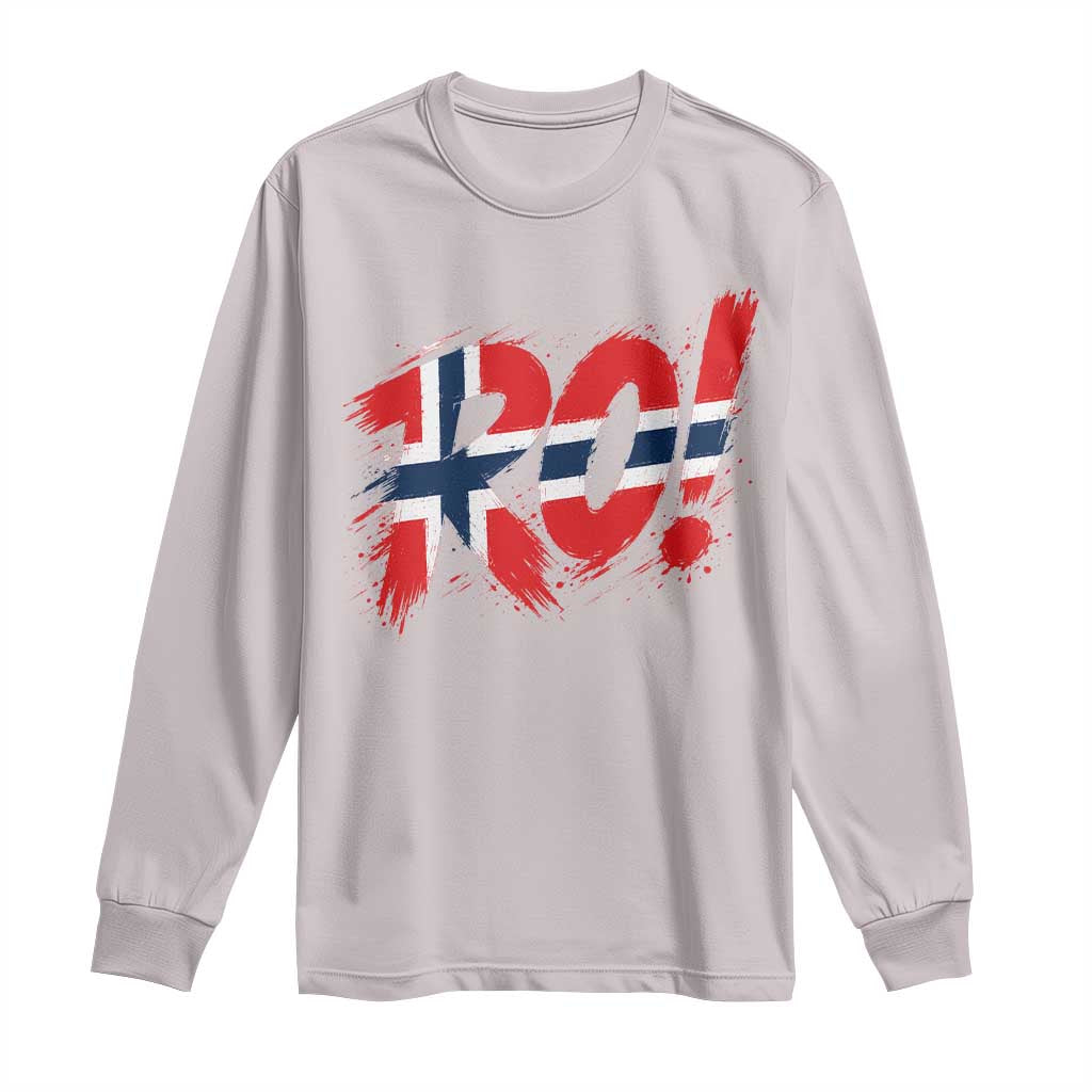 Ro Norway Viking Norwegian Flag Nordic Pride Long Sleeve Shirt TS10 Ice Gray Print Your Wear