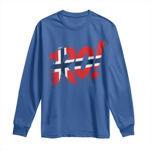 Ro Norway Viking Norwegian Flag Nordic Pride Long Sleeve Shirt TS10 Royal Blue Print Your Wear