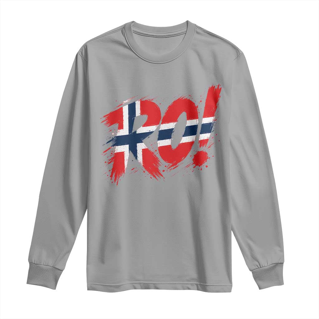 Ro Norway Viking Norwegian Flag Nordic Pride Long Sleeve Shirt TS10 Sport Gray Print Your Wear