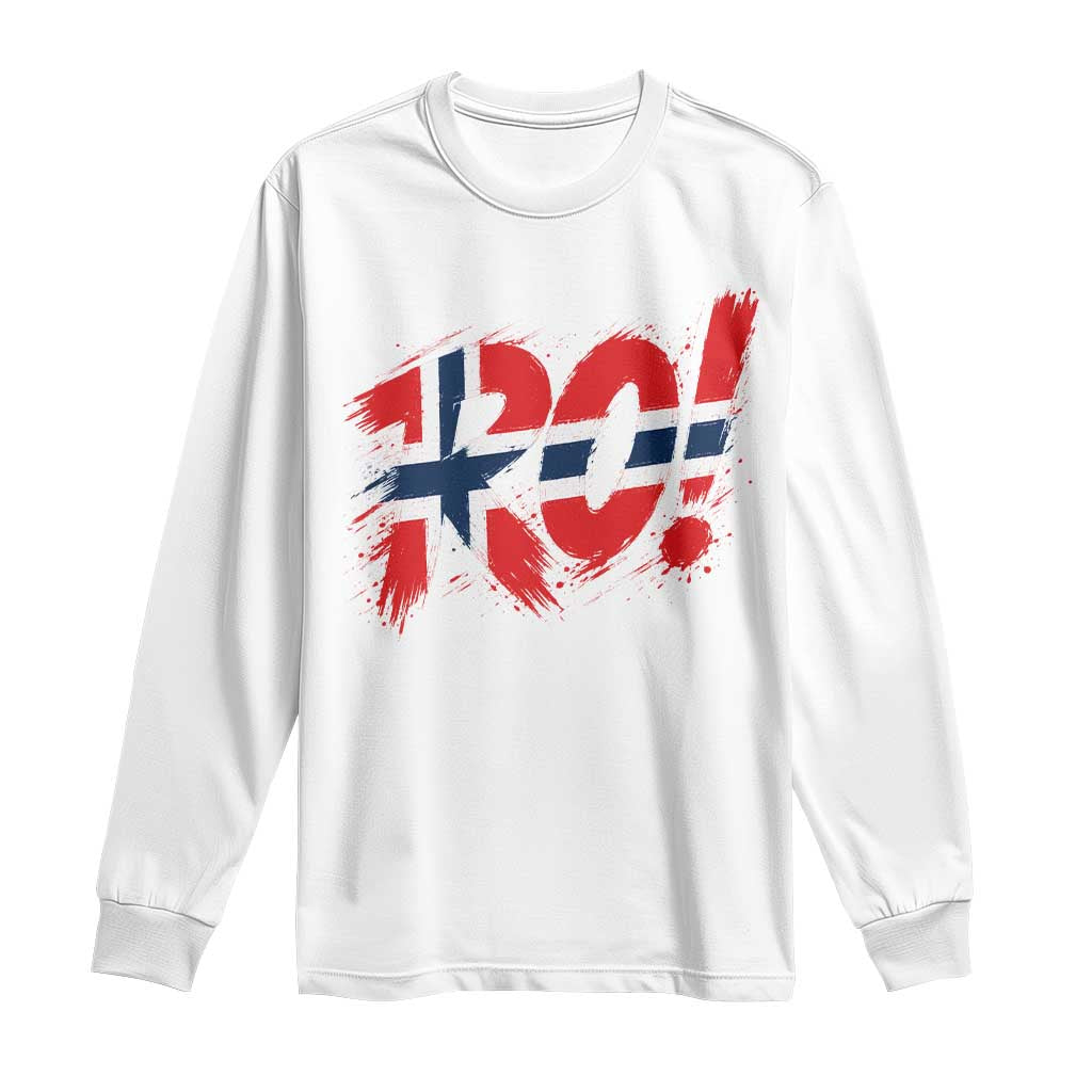 Ro Norway Viking Norwegian Flag Nordic Pride Long Sleeve Shirt TS10 White Print Your Wear