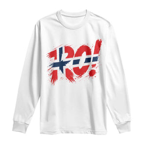 Ro Norway Viking Norwegian Flag Nordic Pride Long Sleeve Shirt TS10 White Print Your Wear