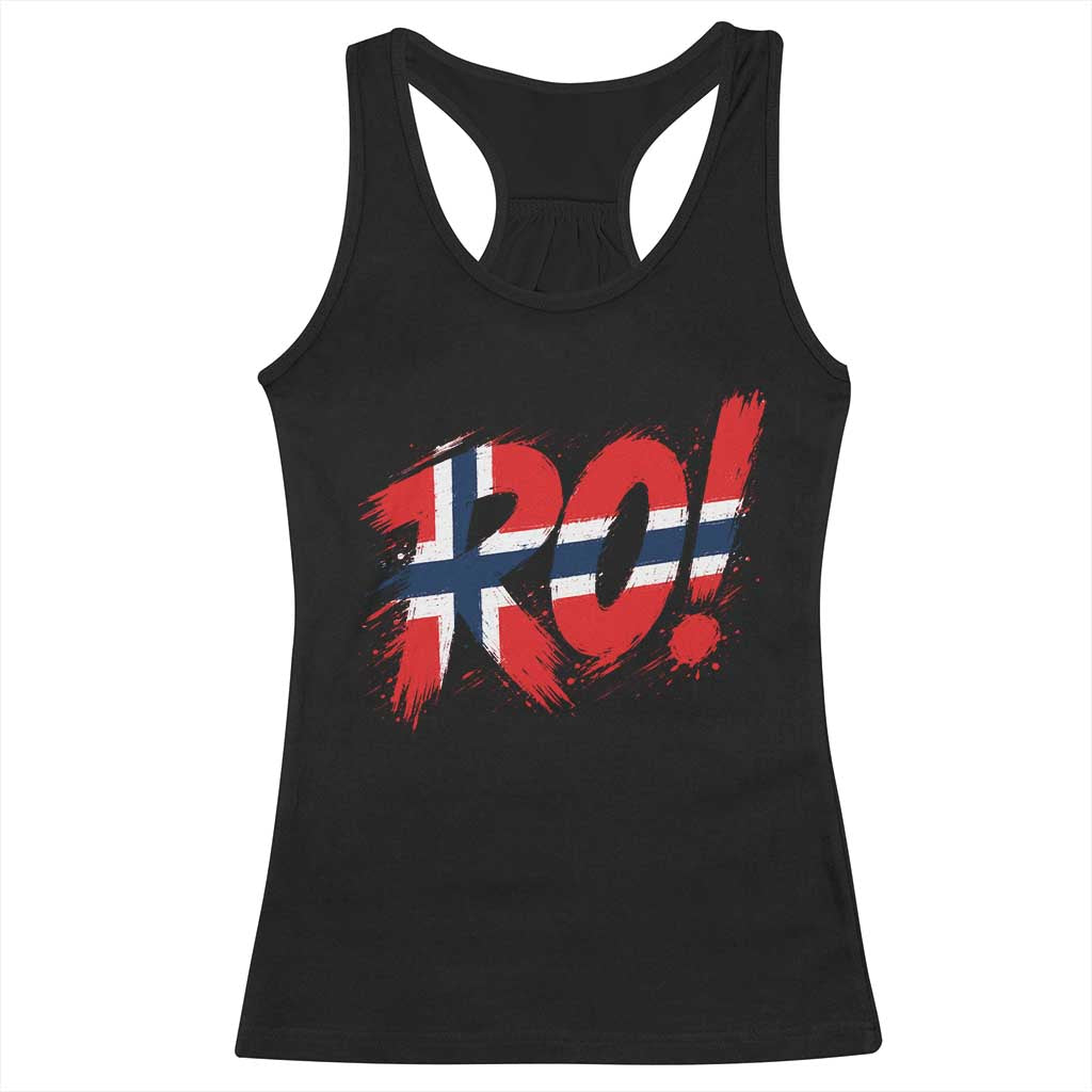 Ro Norway Viking Norwegian Flag Nordic Pride Racerback Tank Top TS10 Black Print Your Wear