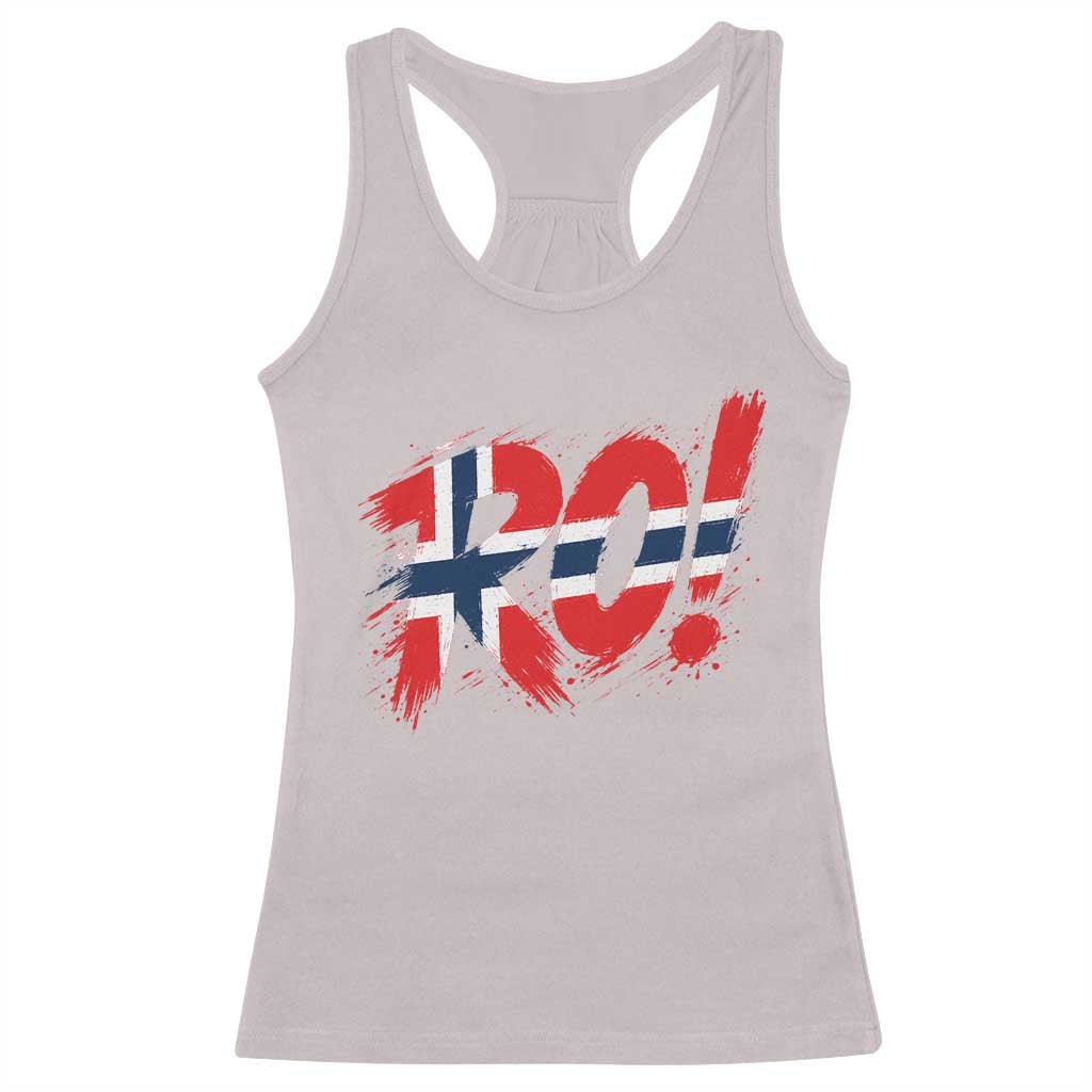 Ro Norway Viking Norwegian Flag Nordic Pride Racerback Tank Top TS10 Ice Gray Print Your Wear