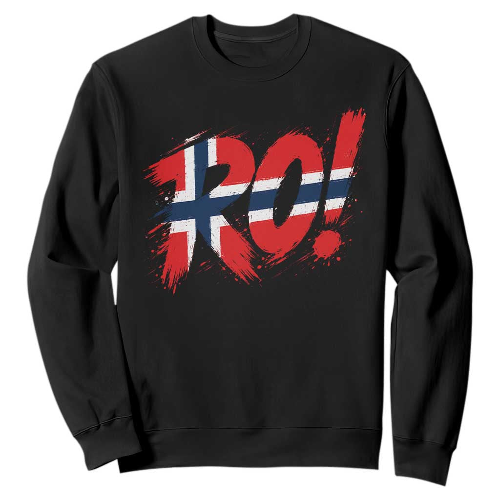 Ro Norway Viking Norwegian Flag Nordic Pride Sweatshirt TS10 Black Print Your Wear