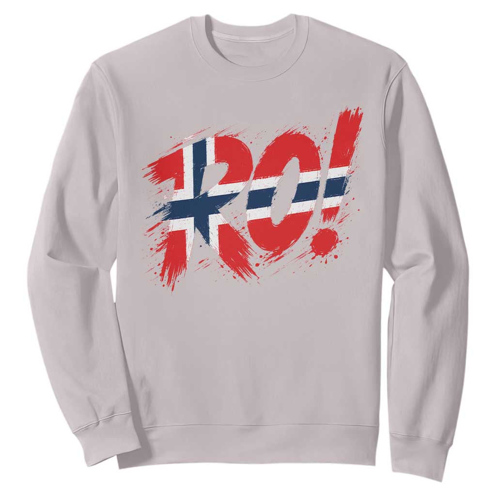 Ro Norway Viking Norwegian Flag Nordic Pride Sweatshirt TS10 Ice Gray Print Your Wear