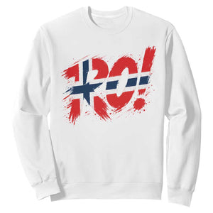 Ro Norway Viking Norwegian Flag Nordic Pride Sweatshirt TS10 White Print Your Wear