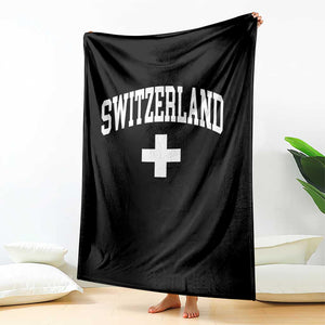 Switzerland Flag Vintage Throw Blanket Swiss Retro Vintage TS10 Print Your Wear