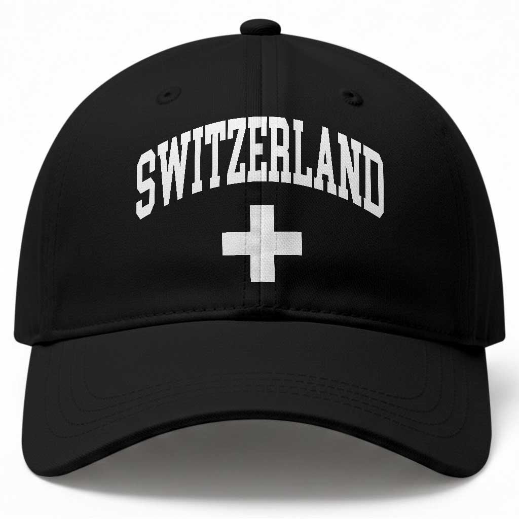 Switzerland Flag Vintage Baseball Cap Swiss Retro Vintage TS10 Print Your Wear