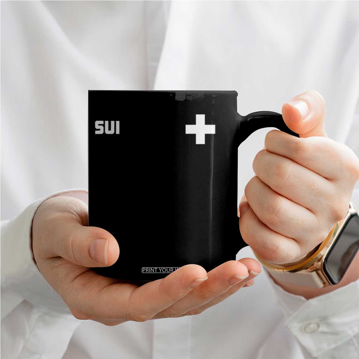 Switzerland Coffee Mug Retro Swiss Flag TS10 Print Your Wear