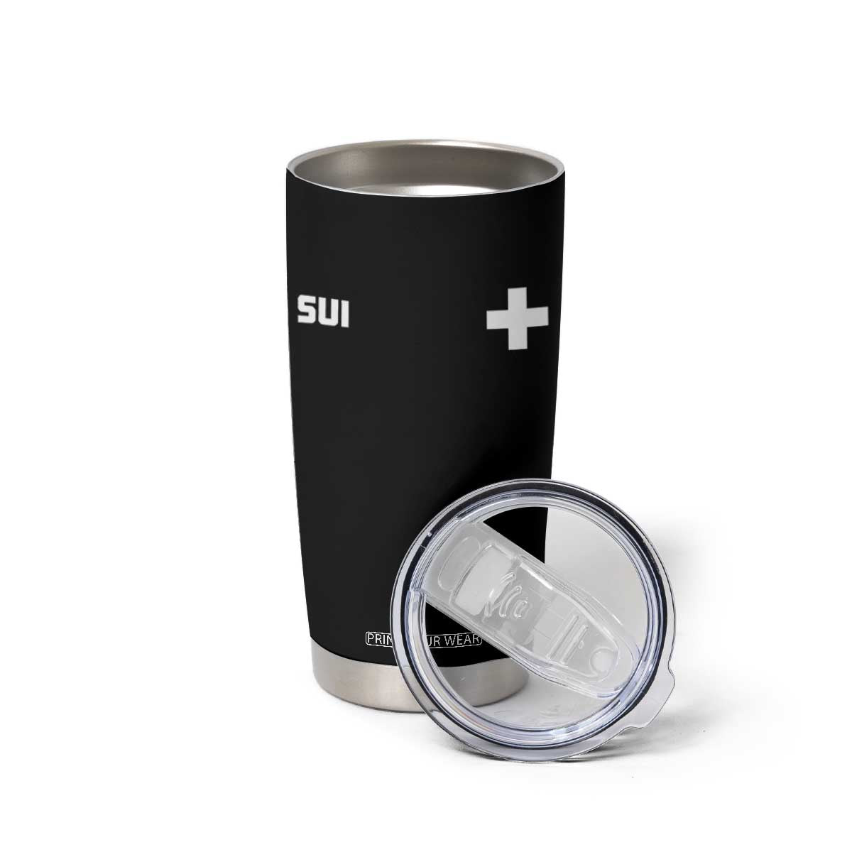Switzerland Tumbler Cup Retro Swiss Flag TS10 Print Your Wear
