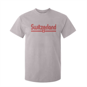 Switzerland Fan Retro Vintage Flag T Shirt For Kid TS10 Ice Gray Print Your Wear
