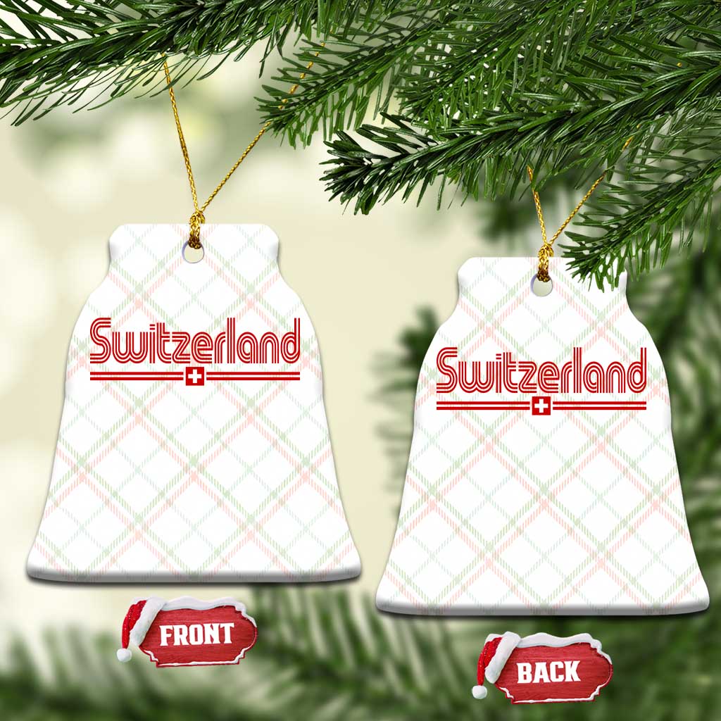 Switzerland Fan Retro Vintage Flag Ceramic Ornament TS10 Print Your Wear