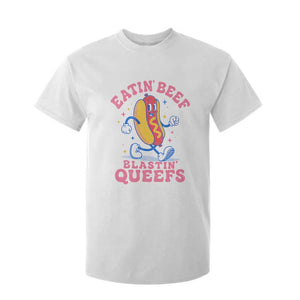 Hotdog Eatin Beef Blastin Queefs Inappropriate T Shirt For Kid Funny Cringe Offensive Humor TS10 White Print Your Wear