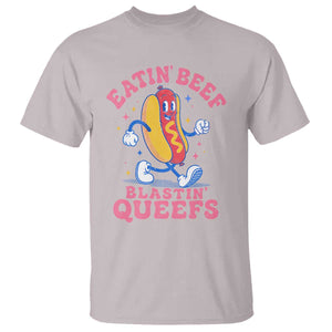 Hotdog Eatin Beef Blastin Queefs Inappropriate T Shirt Funny Cringe Offensive Humor TS10 Ice Gray Print Your Wear