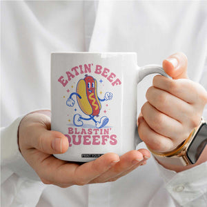 Hotdog Eatin Beef Blastin Queefs Inappropriate Coffee Mug Funny Cringe Offensive Humor TS10 Print Your Wear