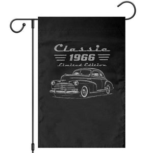 60th Birthday Garden Flag Vintage Retro Car Classic 1966 60 Year Old Gift TS10 Black Print Your Wear