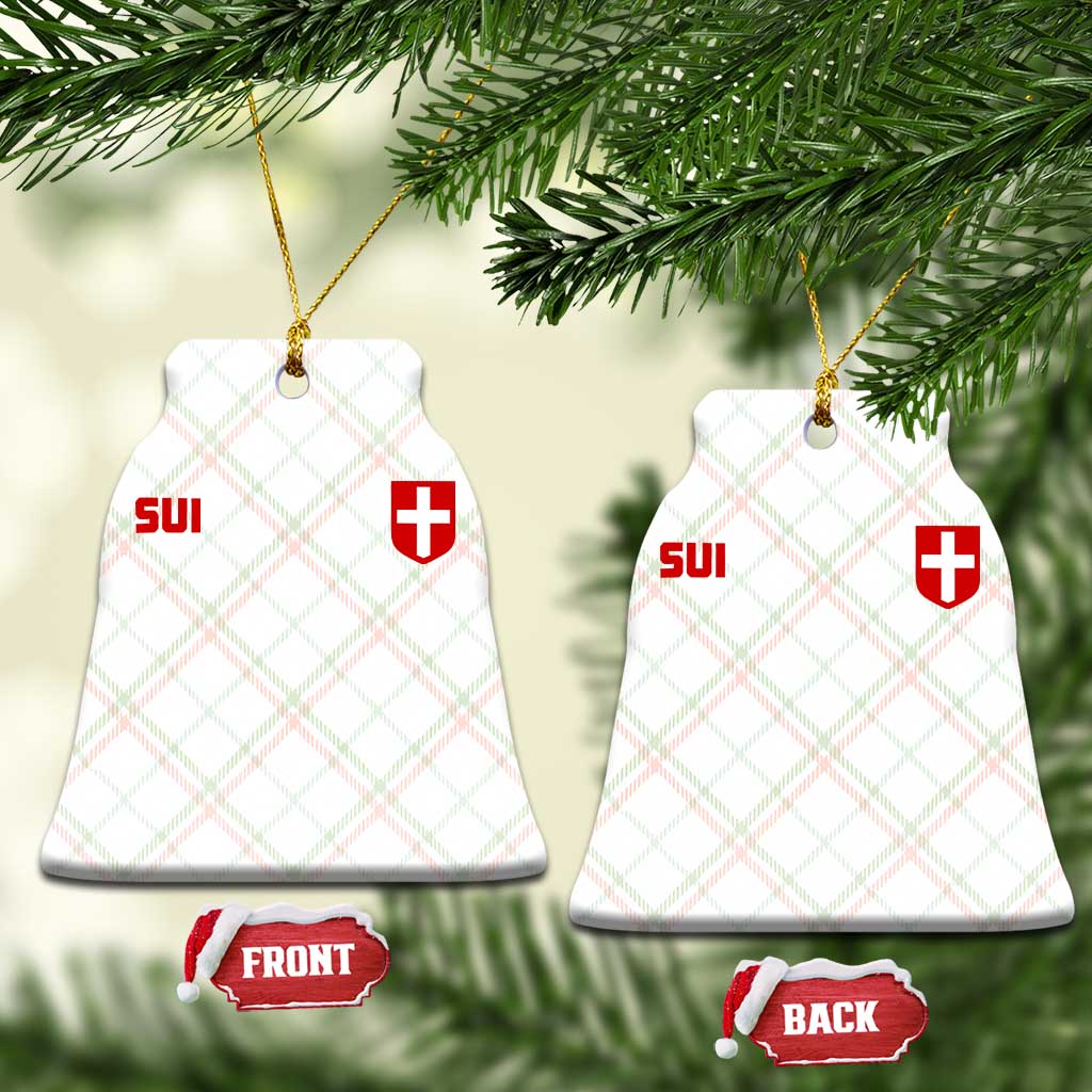 Switzerland Ceramic Ornament Vintage Retro Swiss Flag TS10 Print Your Wear