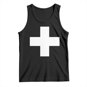 Swiss Vintage Cross Flag Switzerland Tank Top TS10 Black Print Your Wear