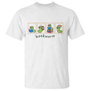 Bookworm Book Lovers T Shirt Cute Postage Stamp Graphic Librarian Reader Bookish Gifts