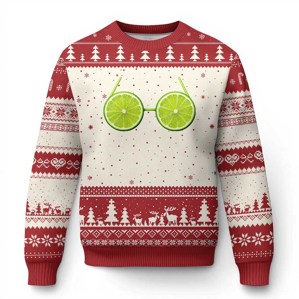 Lime Bra Ugly Christmas Sweater Sarcastic Funny Party Vibe Aesthetic Matching Halloween Costume Bikini