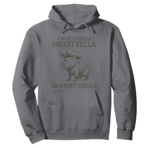 Funny Capybara Hoodie Retro Smart Fella Capybara Vintage 90s TS10 Charcoal Print Your Wear