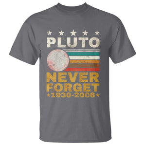 Never Forget Pluto T Shirt Retro Style Funny Space Science 1930-2006 TS10 Charcoal Print Your Wear