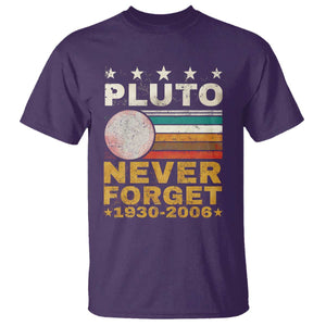 Never Forget Pluto T Shirt Retro Style Funny Space Science 1930-2006 TS10 Purple Print Your Wear