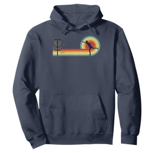 Disc Golf Retro Hoodie Vintage Frisbee Golf Player TS10 Navy Print Your Wear